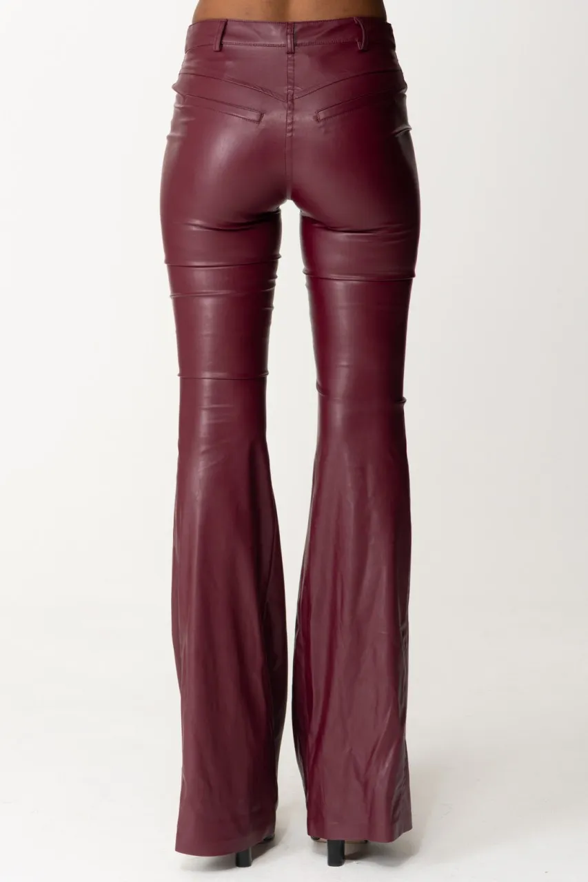 Pantaloni flared in ecopelle Biba WINO