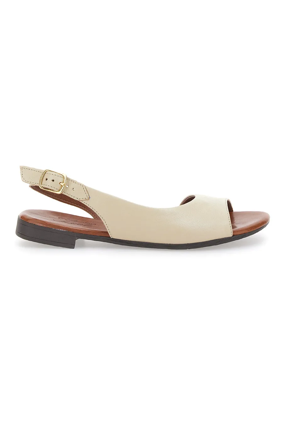   PITTARELLO LOOK Sandali Flat Sand In Vera Pelle Pittarello Look 225110
