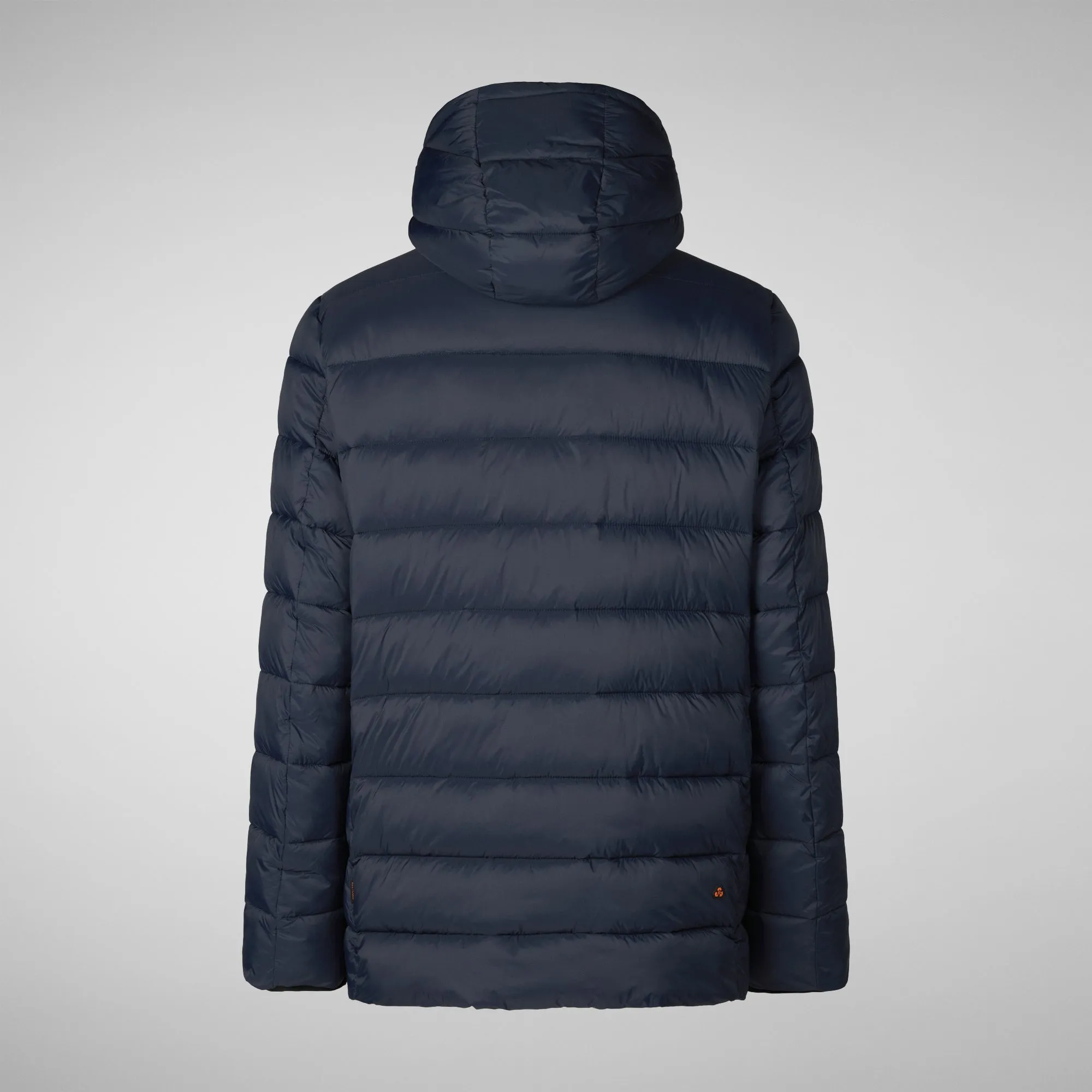 PIUMINO ANIMAL FREE CON CAPPUCCIO UOMO LYLE BLU NERO
