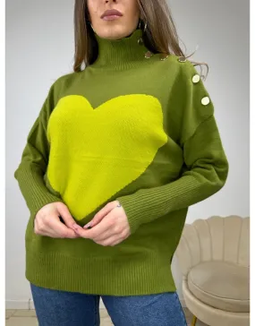 PULLOVER CLELIA VERDE CHIARO