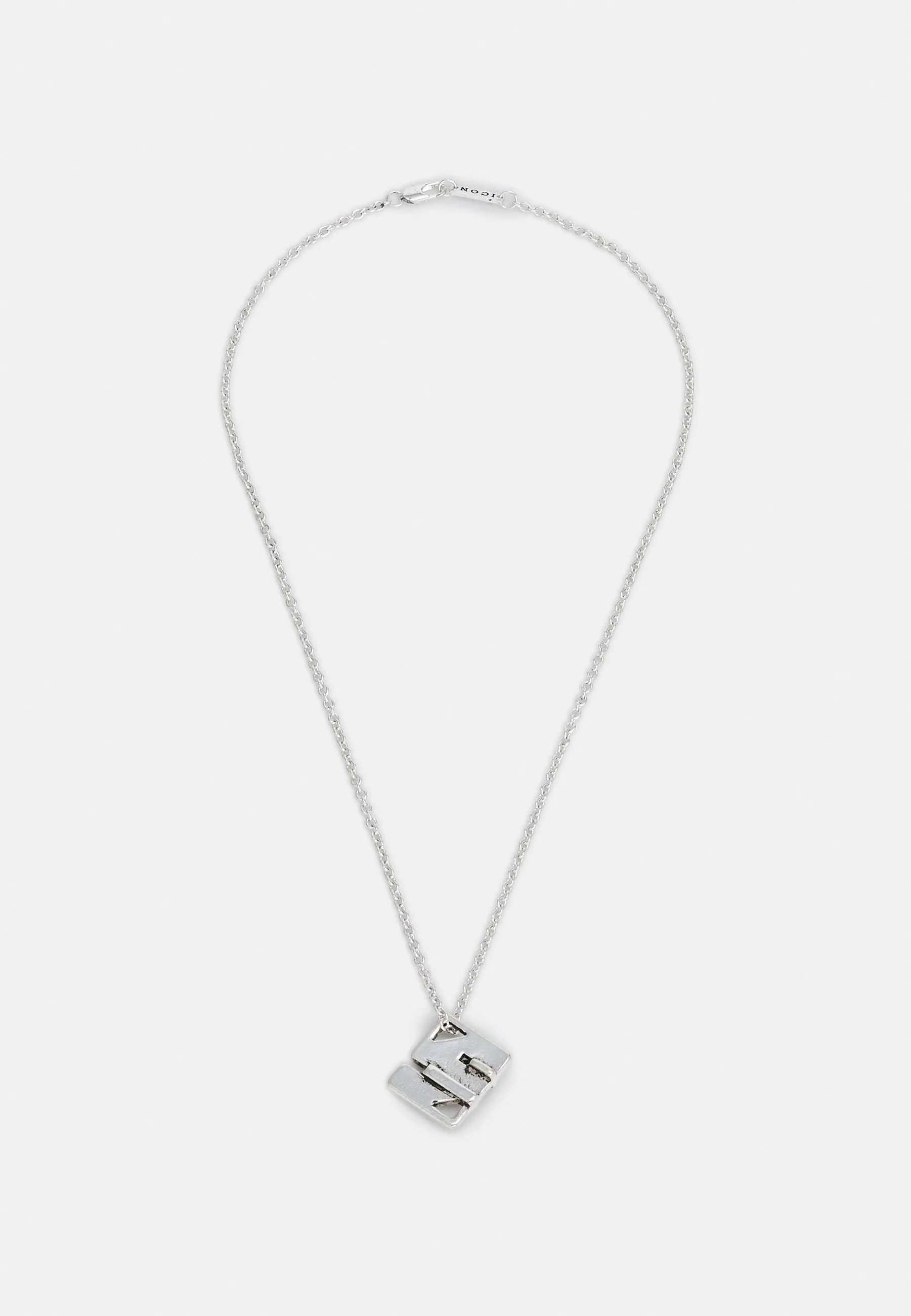 PUZZLED SQUARE PENDANT NECKLACE UNISEX - Collana