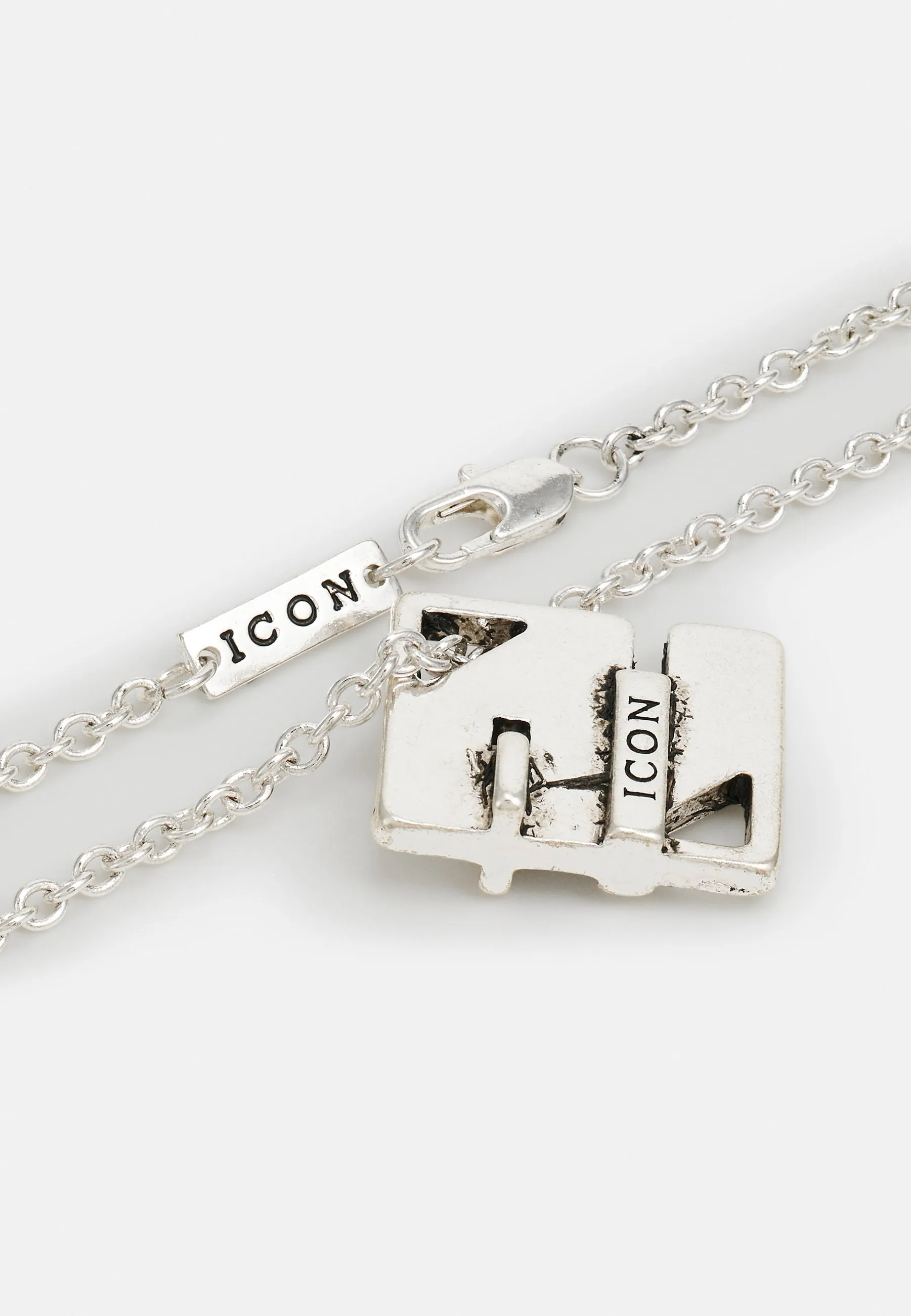 PUZZLED SQUARE PENDANT NECKLACE UNISEX - Collana