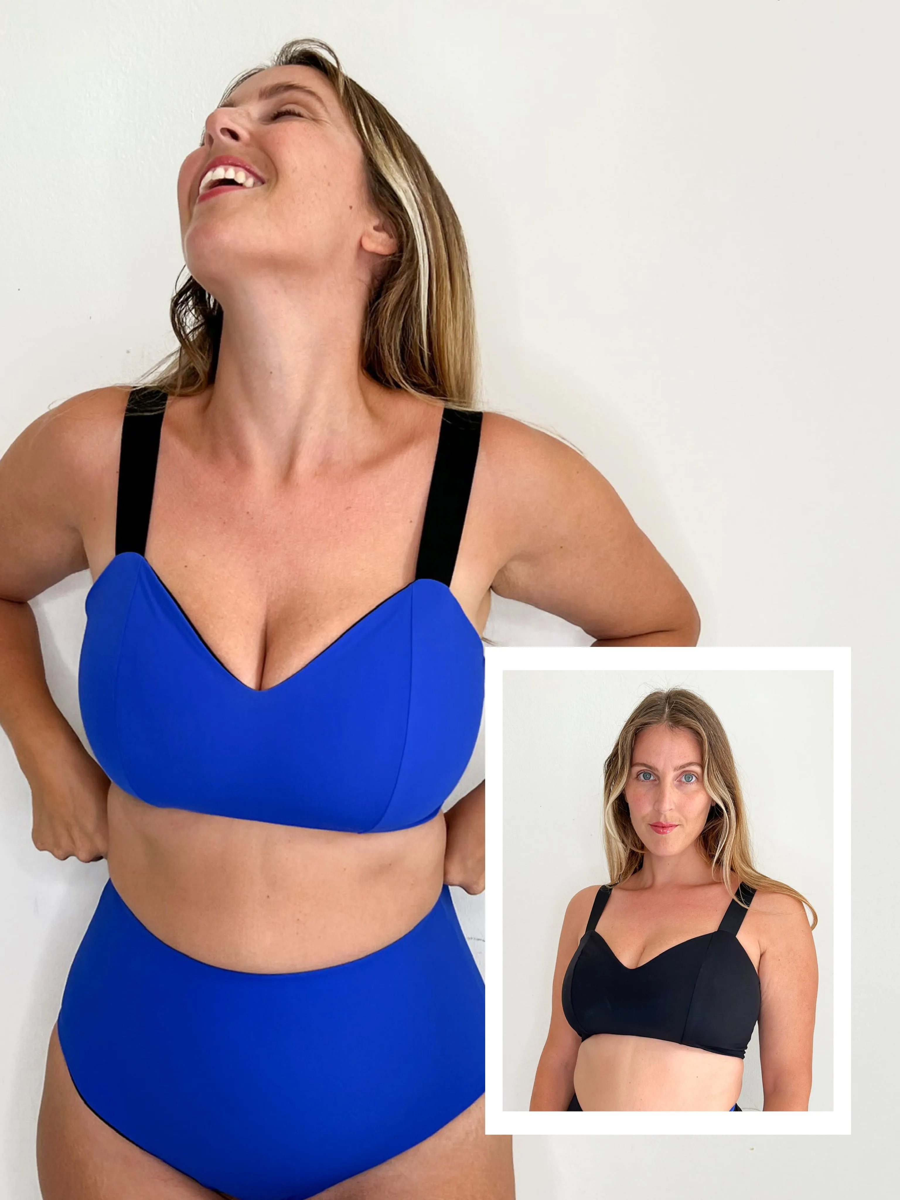 Reggiseno DIANA Sculpt - Nero / Blu Cobalto