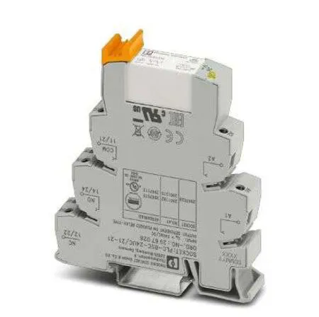 Relè d'interfaccia Phoenix Contact serie PLC, bobina 24V ca/cc, Guida DIN, contatti DPDT