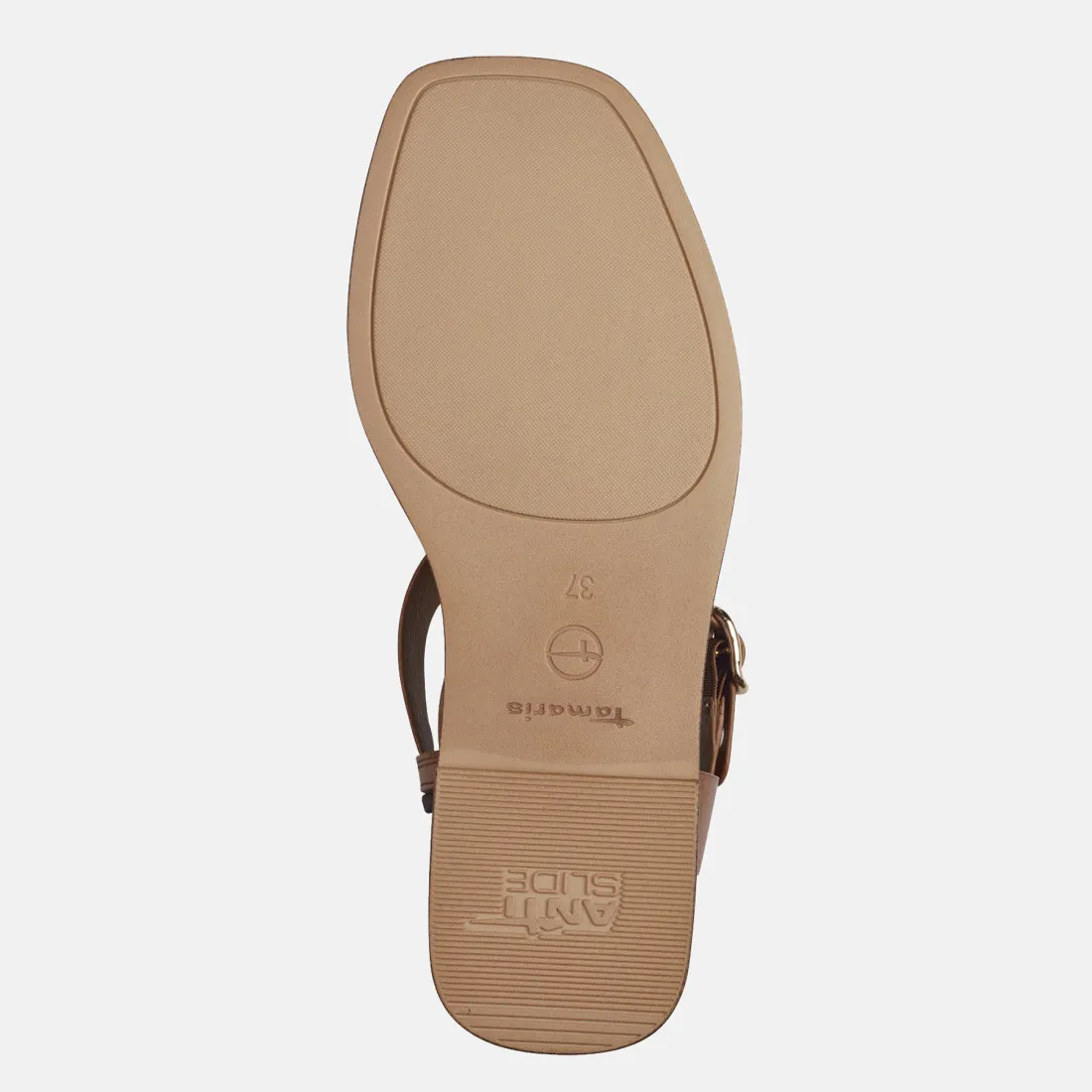 Sandali Tamaris in ecopelle color cuoio