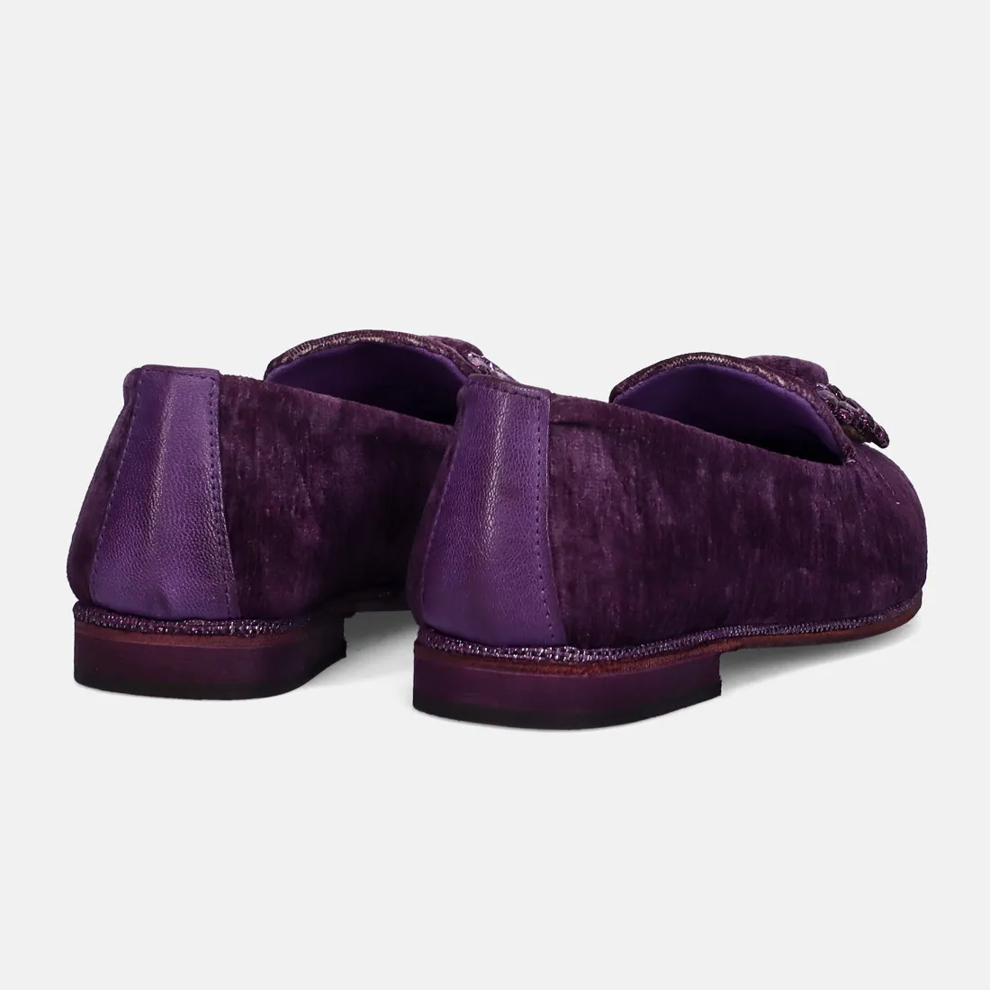 Scarpa bassa da donna Zoe Chantal in velluto viola