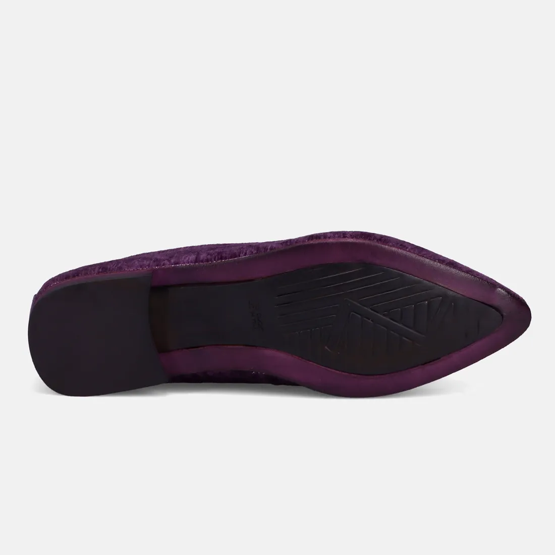 Scarpa bassa da donna Zoe Chantal in velluto viola