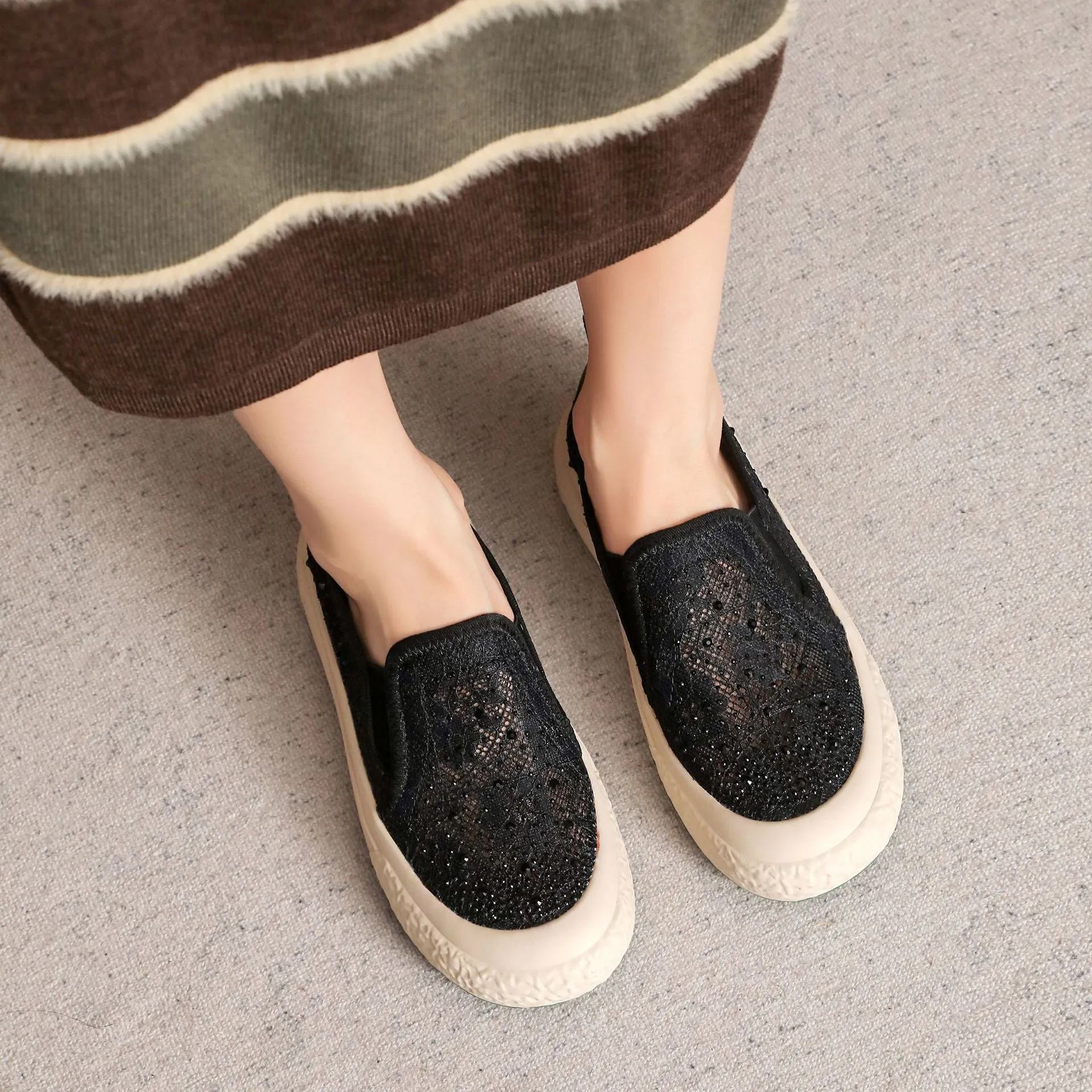 Scarpe basse casual traspiranti estive da donna