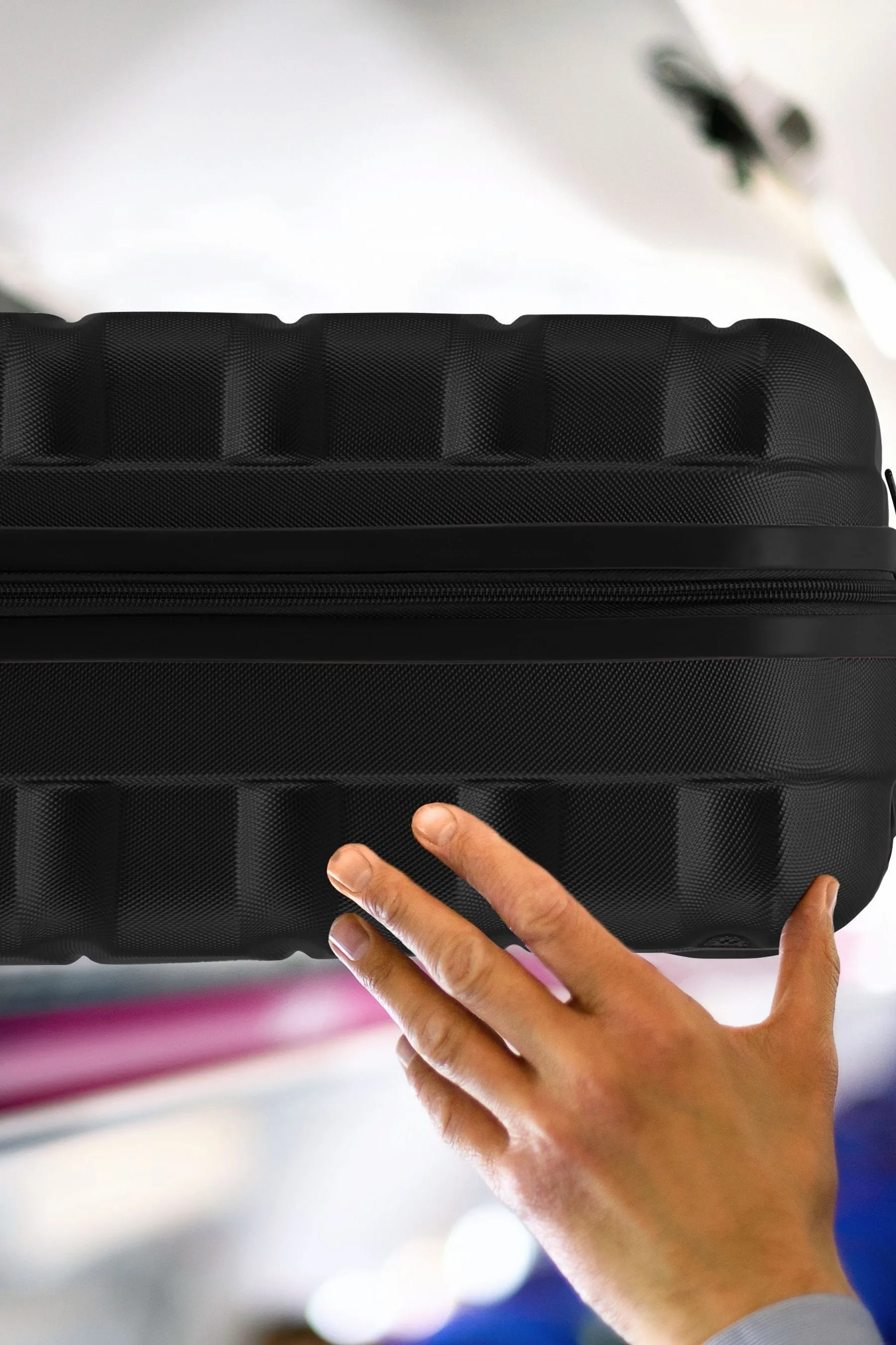 Set da 2 valigie da viaggio grandi A quadri in e piccola rigida per bagaglio a mano