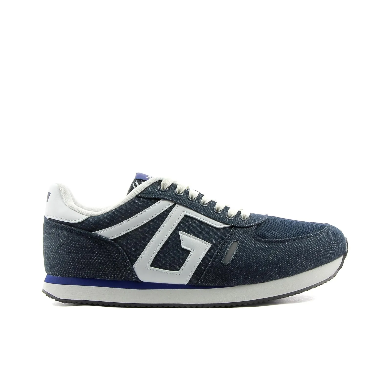 Sneakers blu da uomo in tessuto