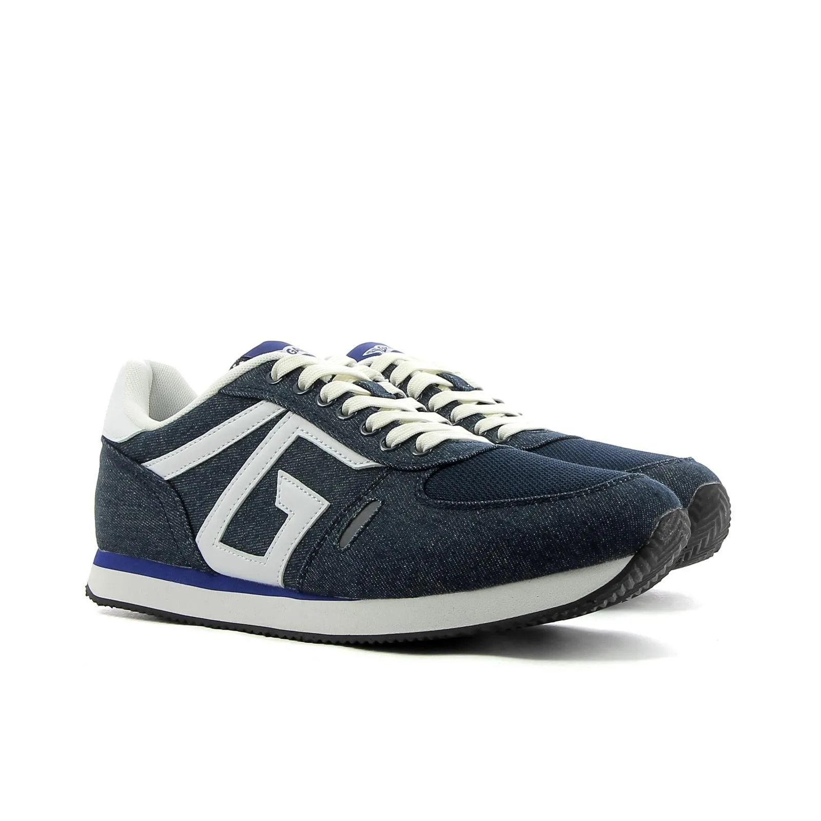 Sneakers blu da uomo in tessuto