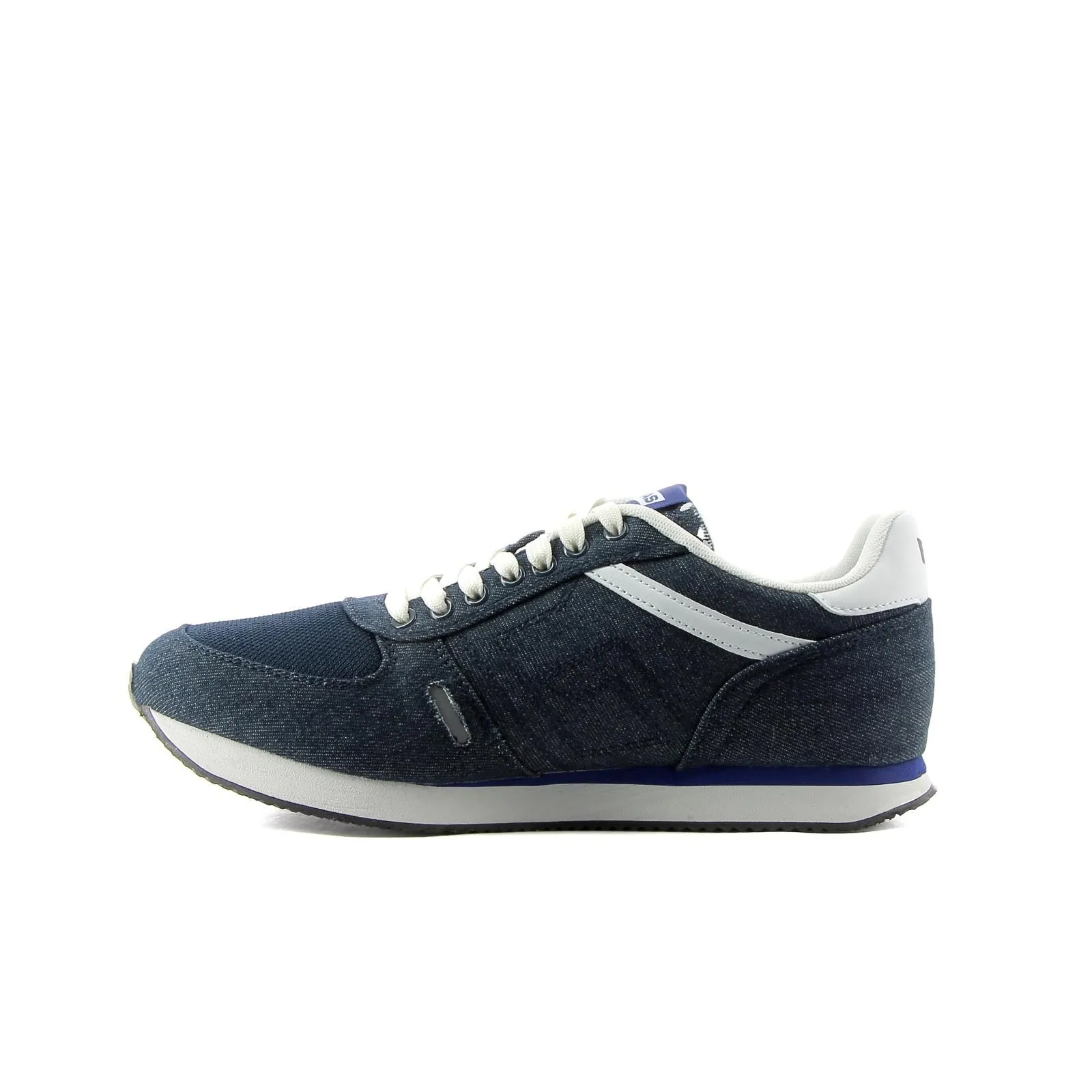 Sneakers blu da uomo in tessuto