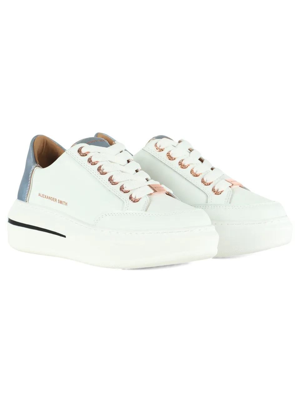 Sneakers LANCASTER con inserti effetto saffiano