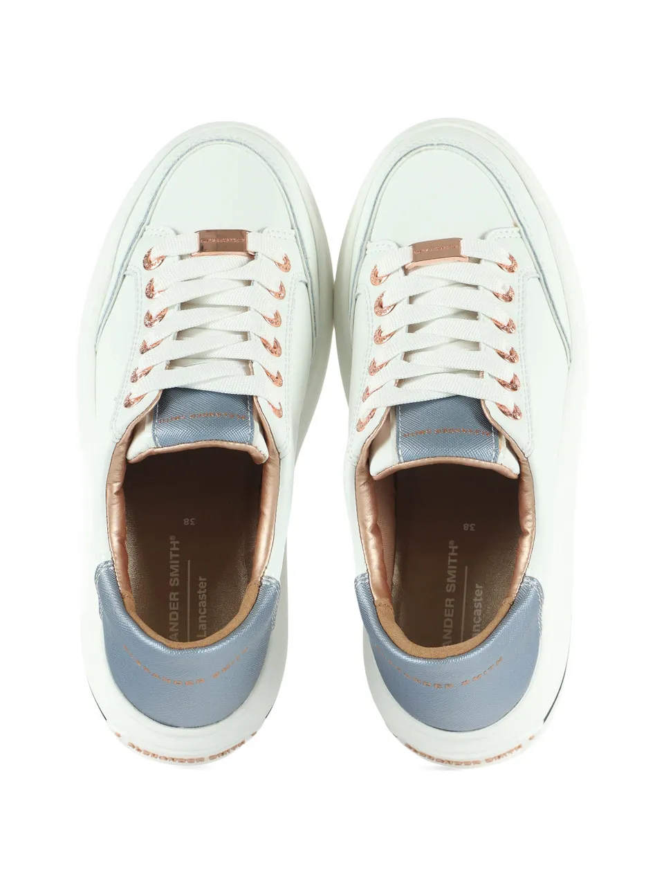 Sneakers LANCASTER con inserti effetto saffiano