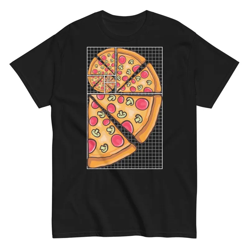 Spirale di Fibonacci Pizza - MAGLIETTE