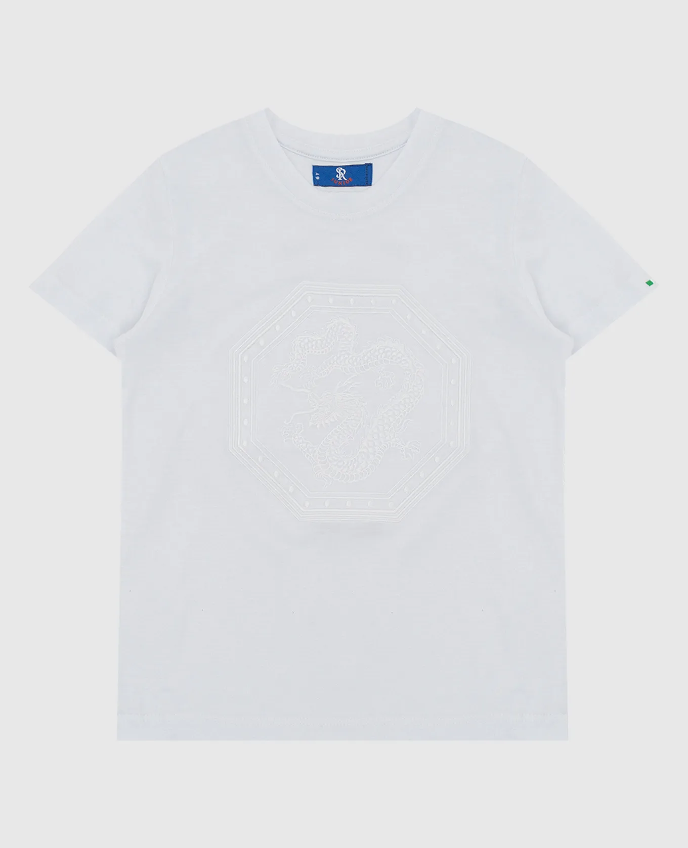 Stefano Ricci T-shirt bianca per bambini con ricamo YNH7200050803