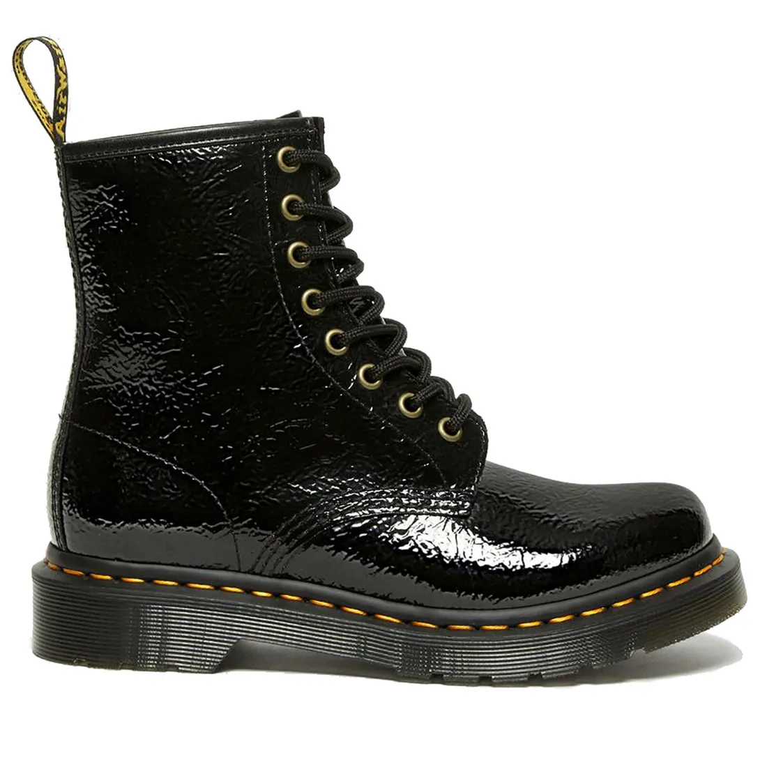 Stivaletto Dr. Martens 1460 Distressed nero in vernice