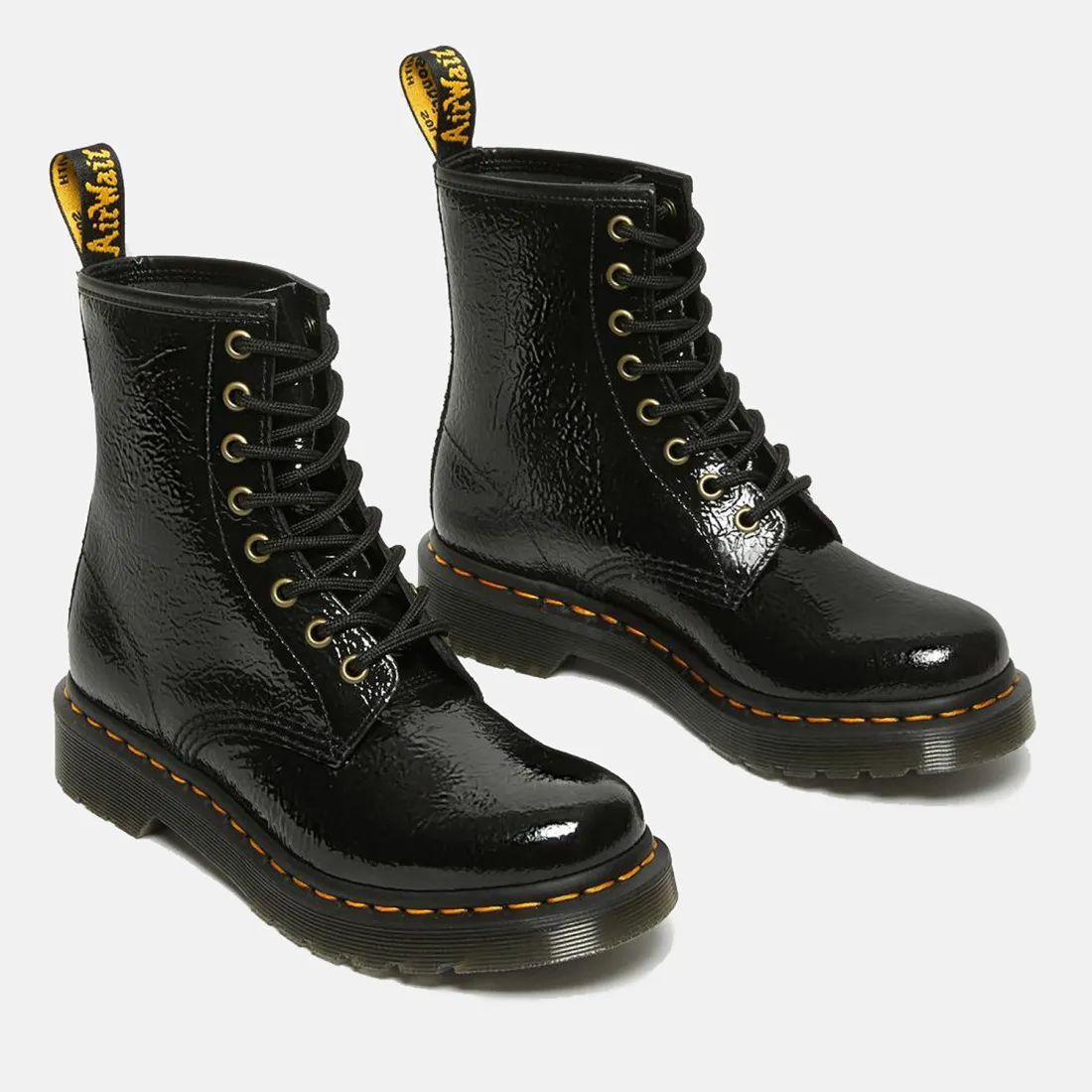 Stivaletto Dr. Martens 1460 Distressed nero in vernice