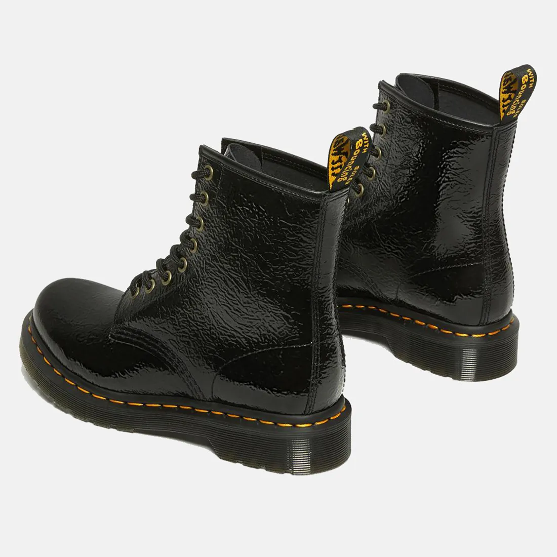 Stivaletto Dr. Martens 1460 Distressed nero in vernice