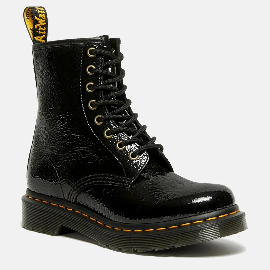 Stivaletto Dr. Martens 1460 Distressed nero in vernice
