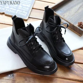 Stivali da donna Donna Stile britannico Inverno Plus Velluto Caldo Bello Stivaletti corti Fatti a mano Letterario Mori Retro Cas