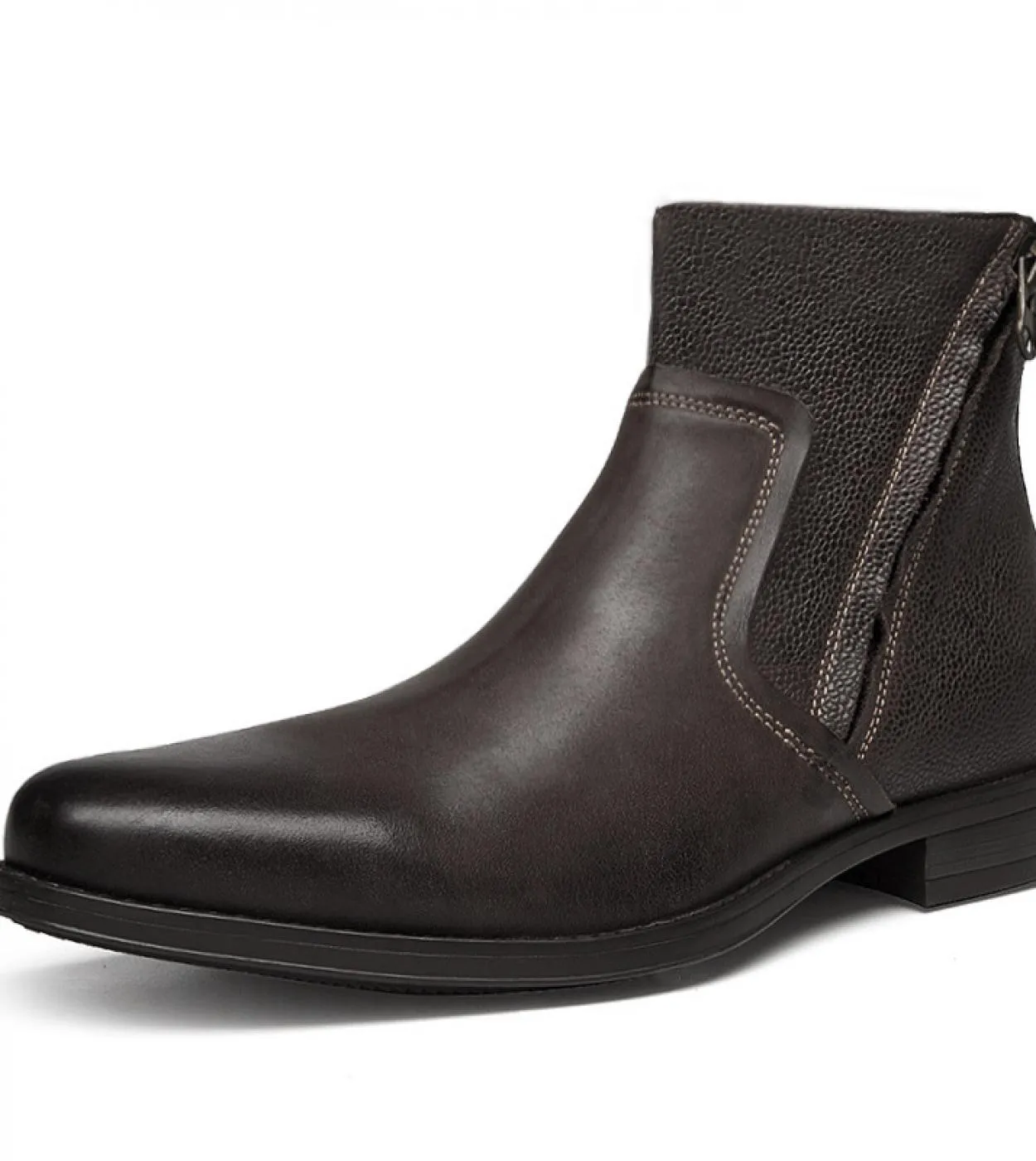 Stivali invernali di lusso Uomo Pelle Moda uomo Stivali neri Stivali Uomo Stivali casual da uomo di lusso