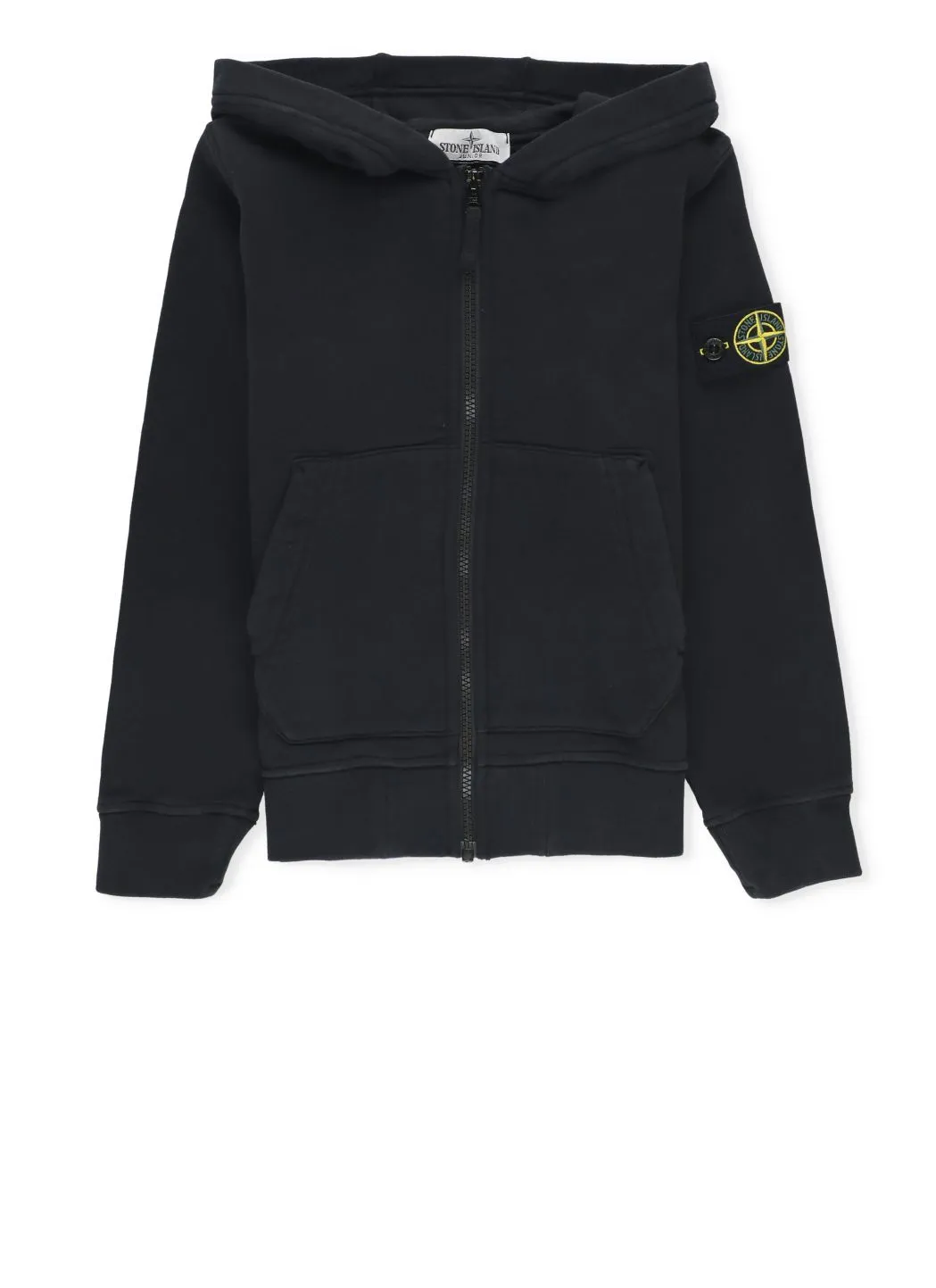     STONE ISLAND JUNIOR      Felpa in cotone con logo     