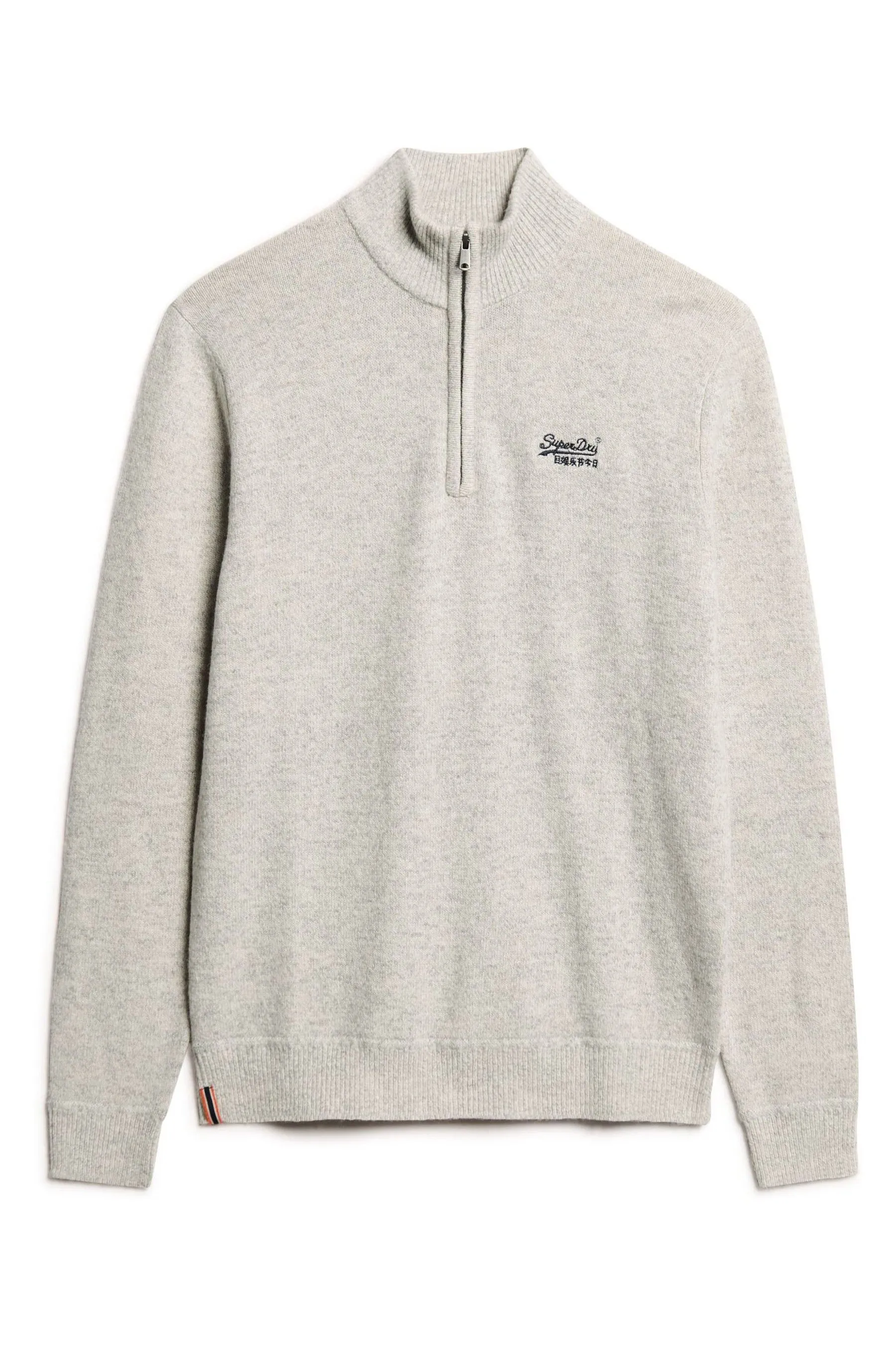 Superdry Essential Embroidered Knit Half Zip Jumper    
