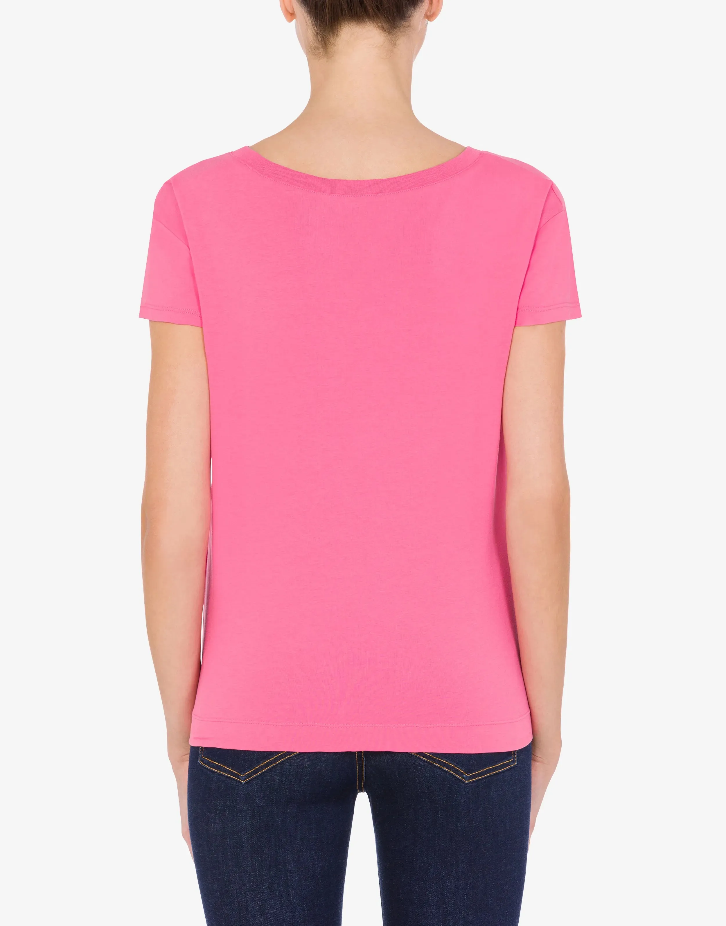 T-Shirt con Logo Love Moschino / Rosa