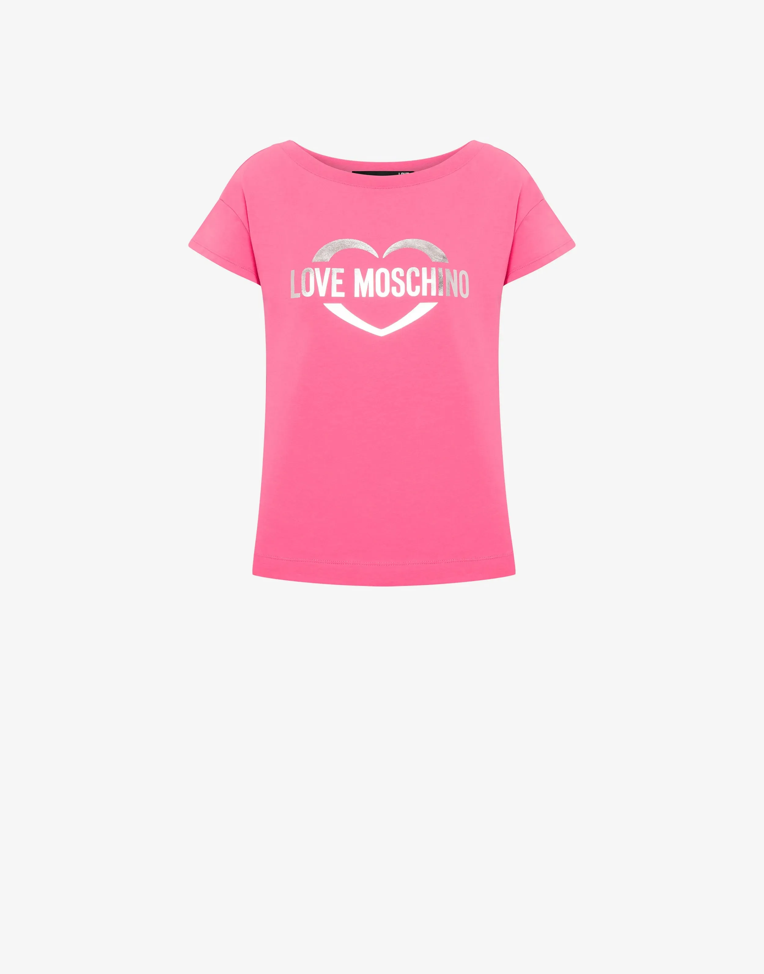 T-Shirt con Logo Love Moschino / Rosa