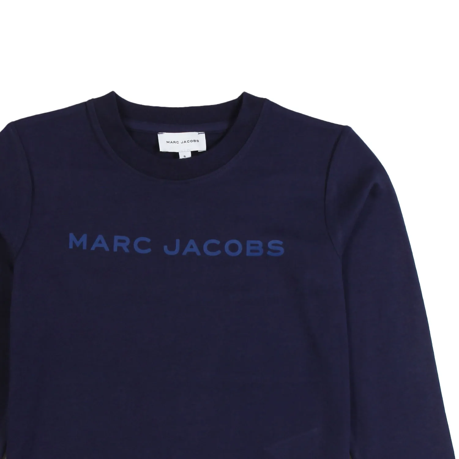 T-Shirt Unisex Lunga Blu Con Logo Marc Jacobs