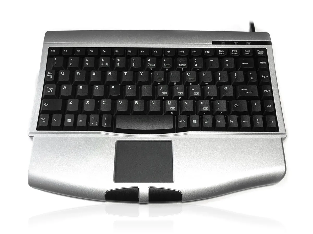 Tastiera Argento Cablato PS/2 Ceratech, QWERTY (francese) Compatta