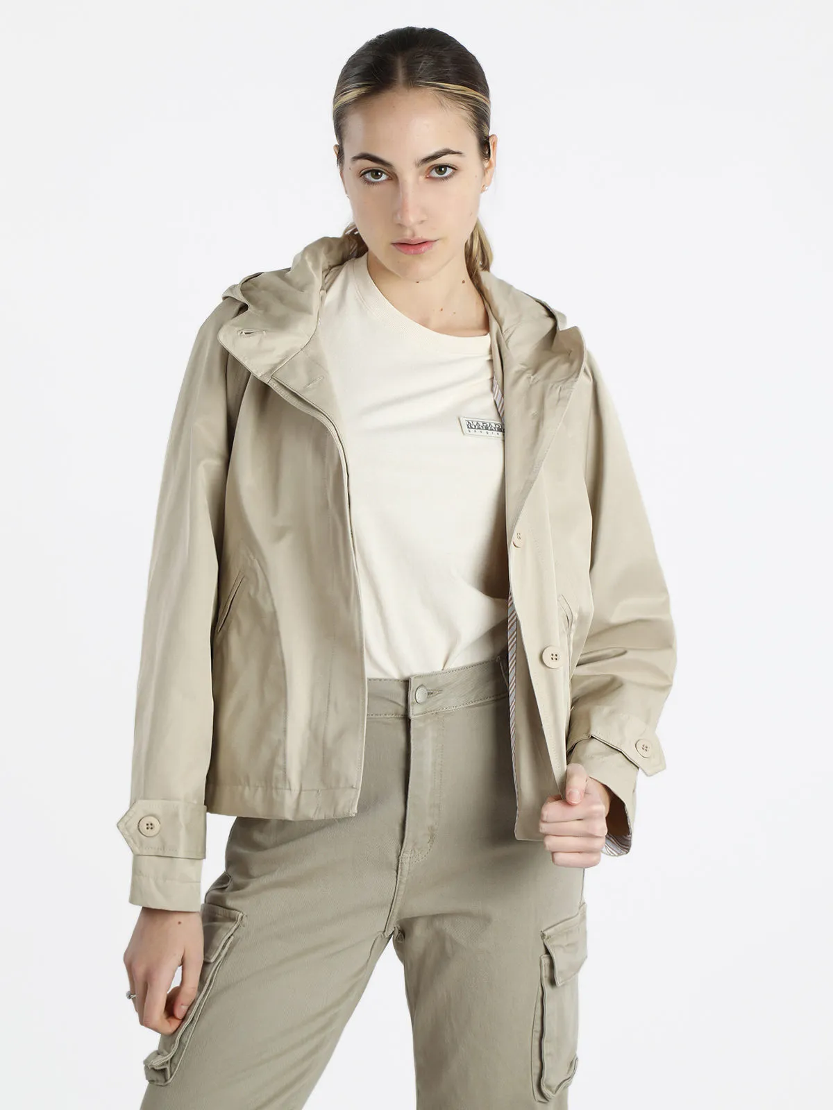 Timeless Coupe-vent femme à capuche