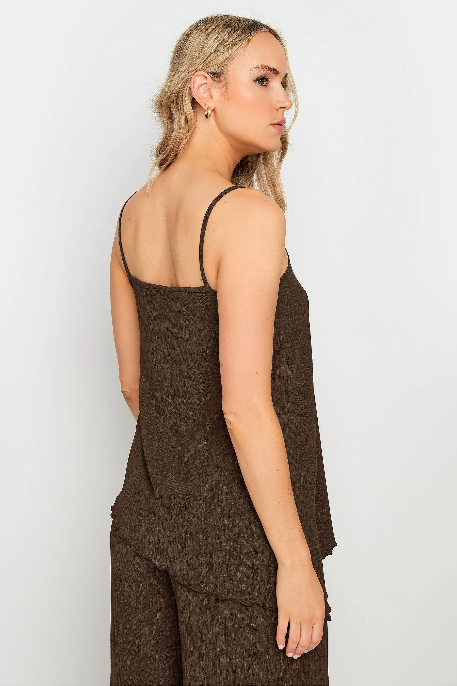 Top asimmetrico Long Tall Sally con spalline    