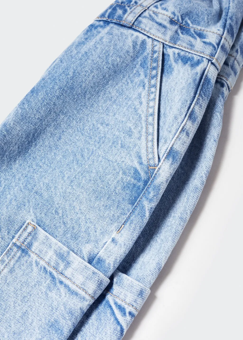 Tuta denim cargo