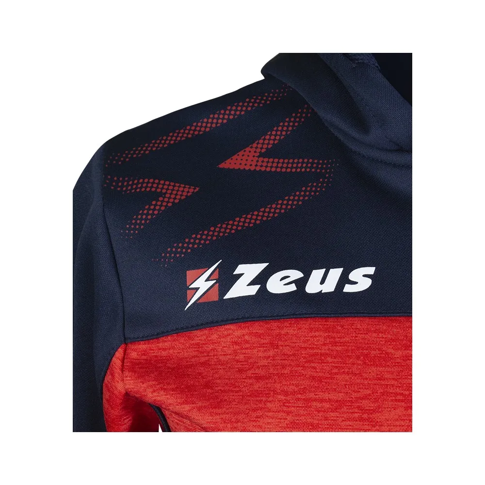TUTA PASSEGGIO F.C. CROTONE ROSSO/BLU 2020/21 CON CAPUCCIO