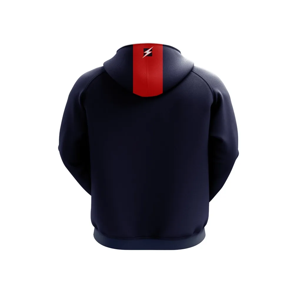 TUTA PASSEGGIO F.C. CROTONE ROSSO/BLU 2020/21 CON CAPUCCIO