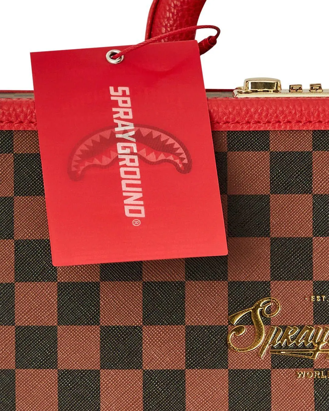 Valigetta Sprayground marrone takeover the throne attache handcuff briefcase