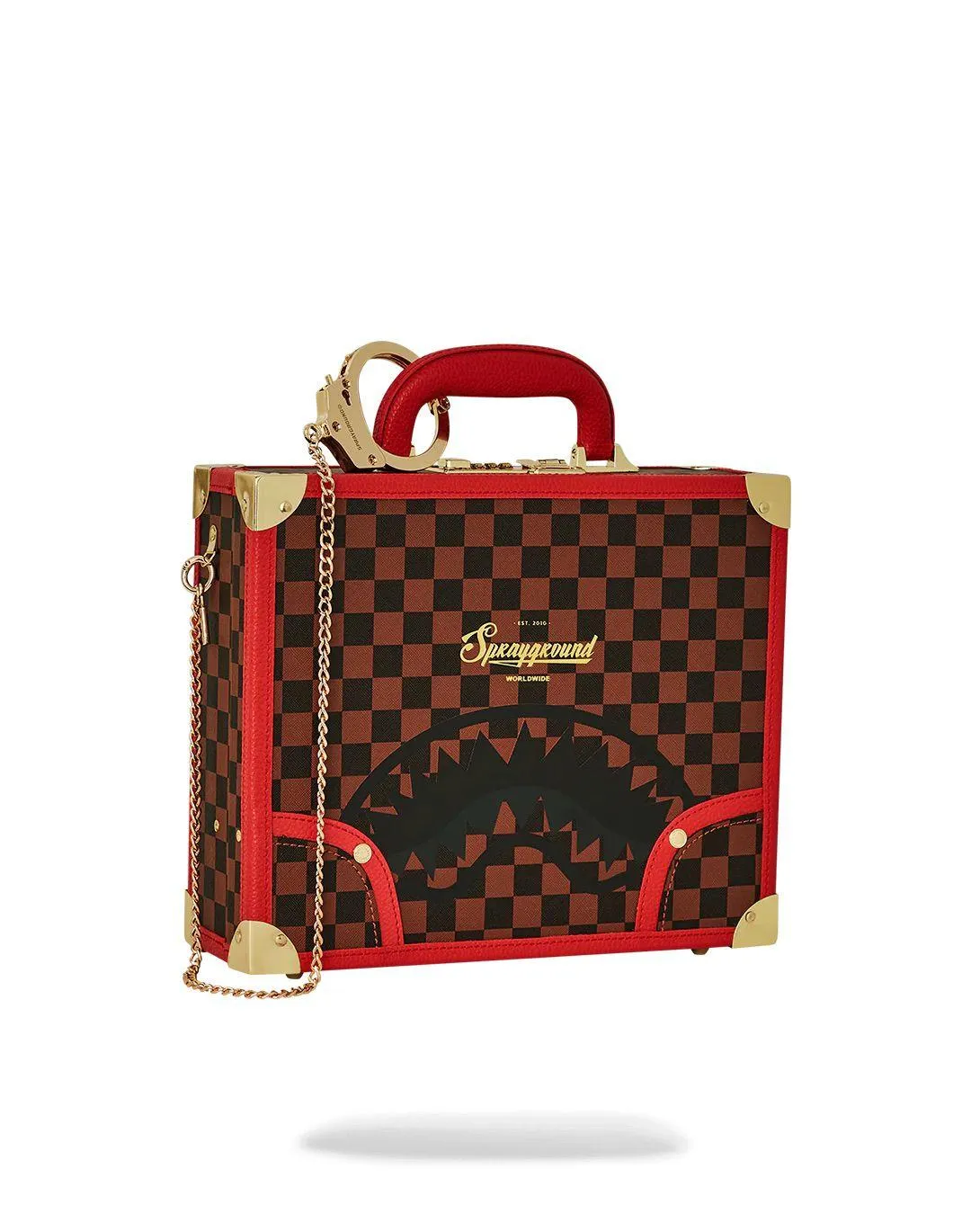 Valigetta Sprayground marrone takeover the throne attache handcuff briefcase