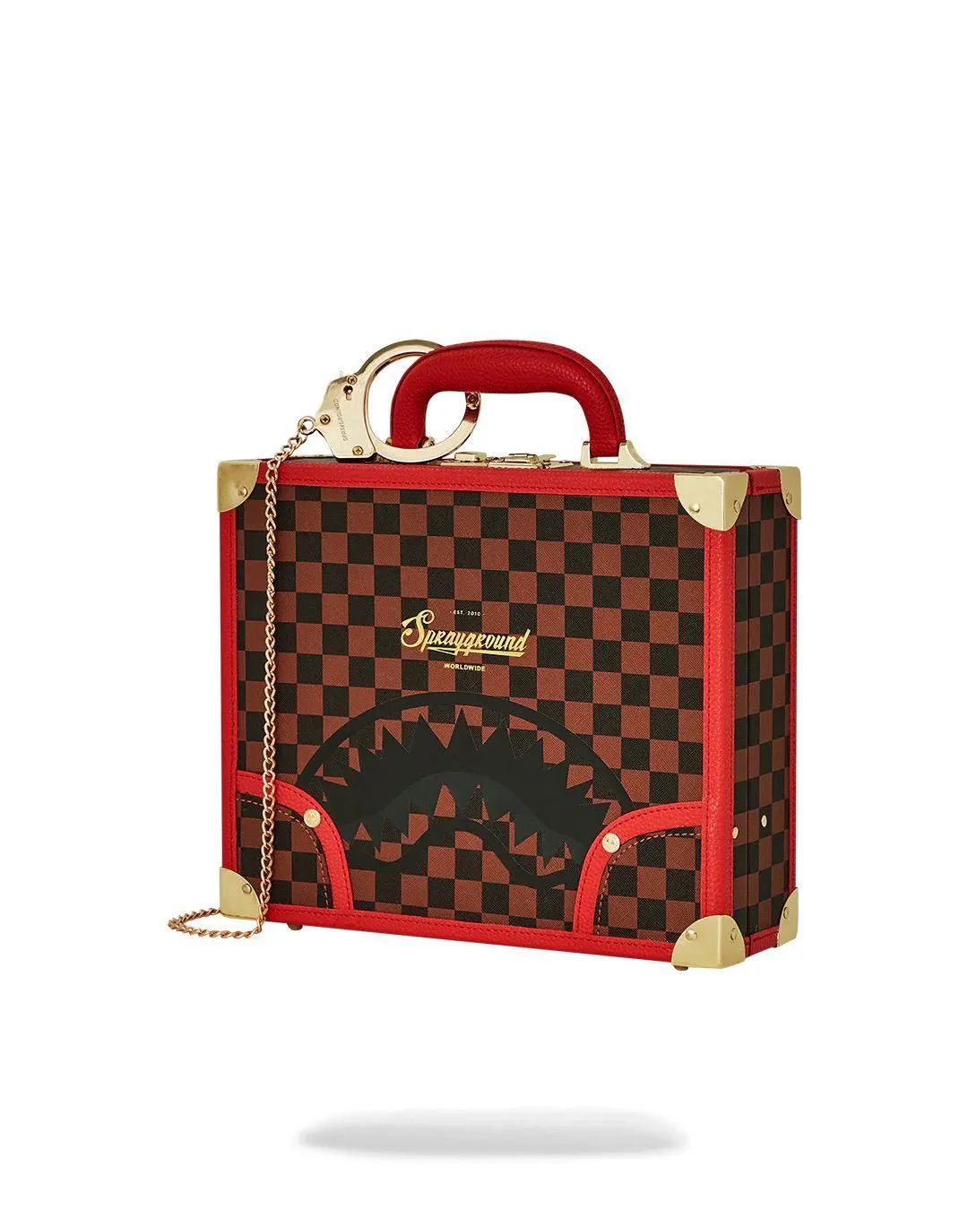 Valigetta Sprayground marrone takeover the throne attache handcuff briefcase
