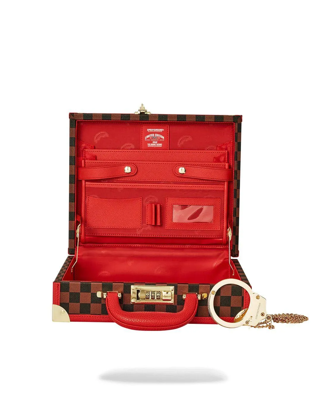 Valigetta Sprayground marrone takeover the throne attache handcuff briefcase