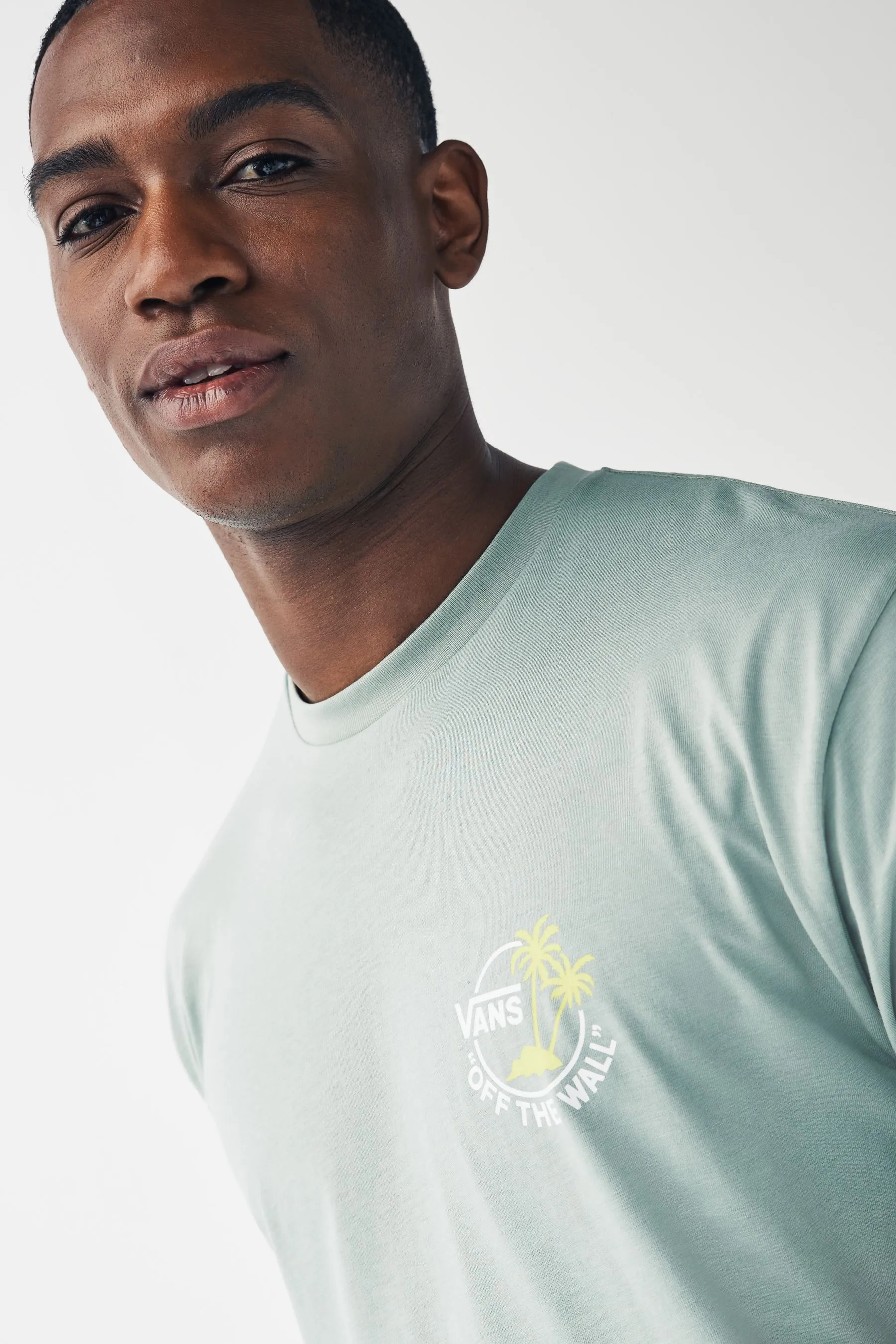 Vans Classic Mini Dual Palm Maniche corte Back Stampa 100% Cotone T-Shirt    